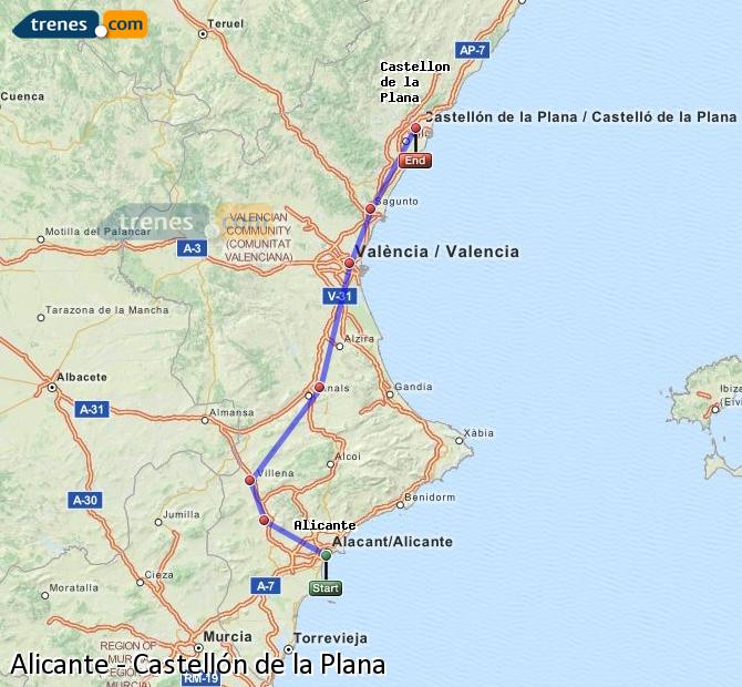 Tren Alicante / Alacant Castellón de la Plana